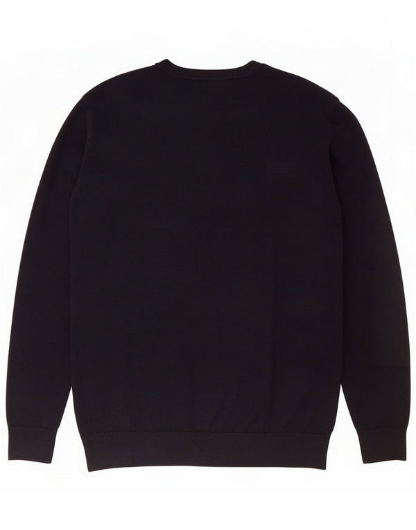 Męski sweter rozpinany Lacoste o regularnym kroju, z dekoltem w kształcie litery V, rozmiar 6 XL, granatowy, wełniany