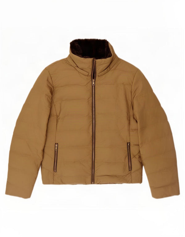 Kurtka damska Zara Sherpa Padded Jacket UK 20 2XL Beżowy poliester