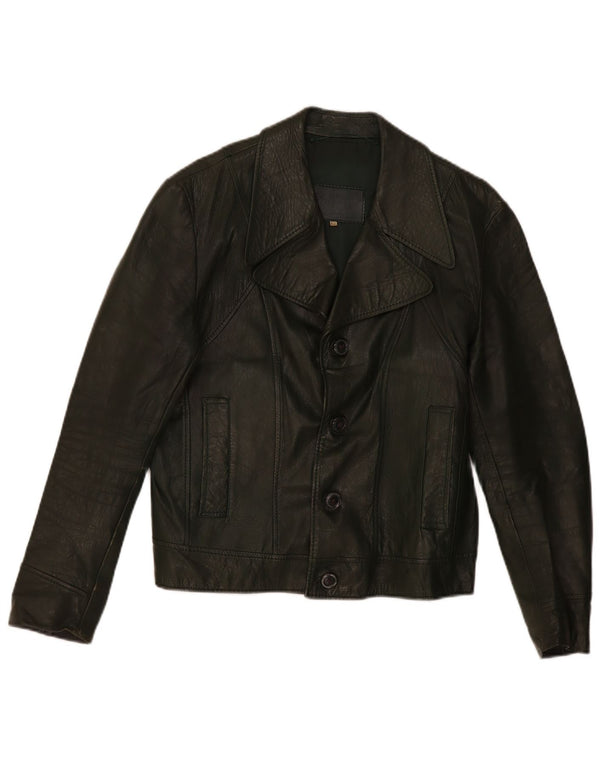 Męska kurtka skórzana w stylu vintage IT 52 XL Khaki