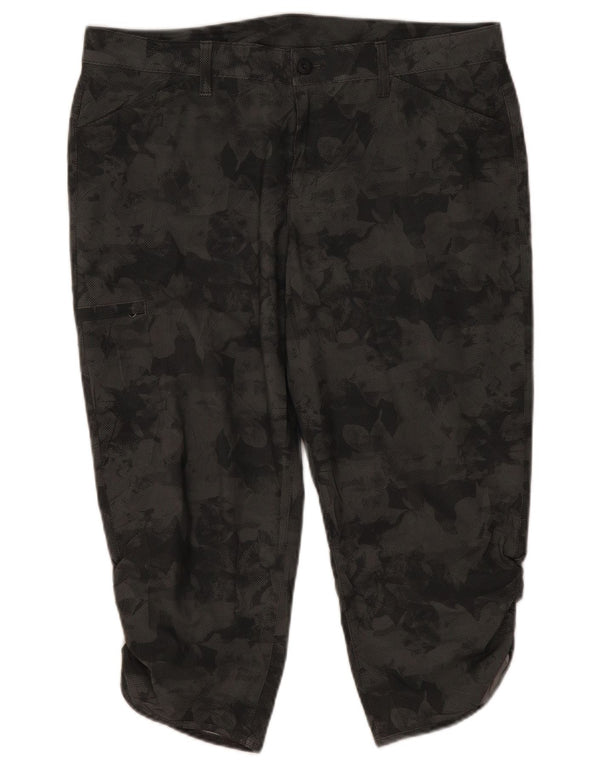 Spodnie damskie Capri Cargo Eddie Bauer US 14 XL W38 L21 Szary kamuflaż