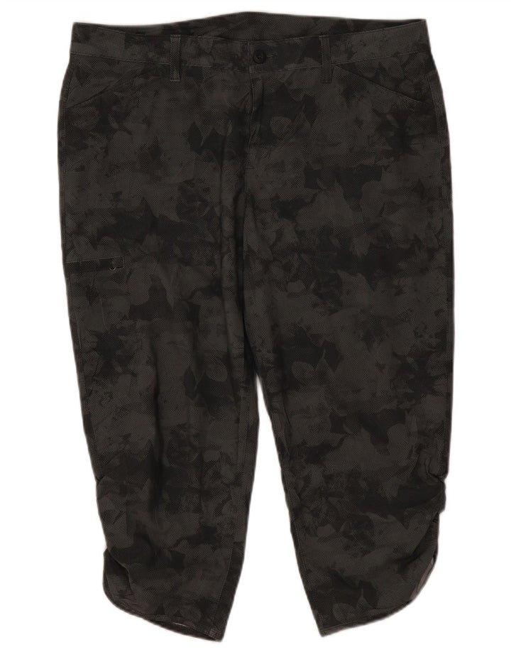 Spodnie damskie Capri Cargo Eddie Bauer US 14 XL W38 L21 Szary kamuflaż