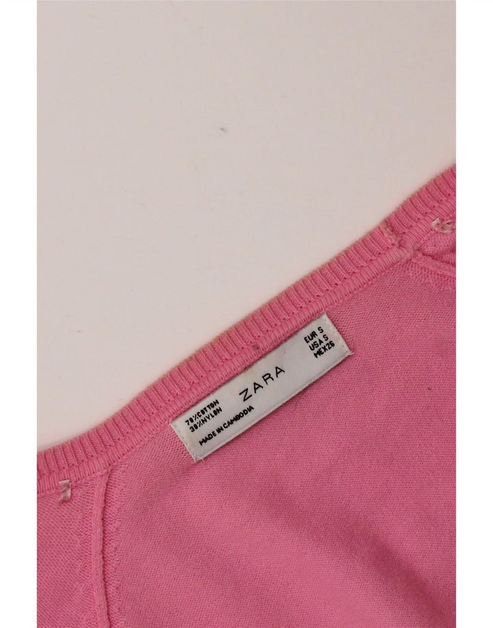 Sweter damski Zara Cardigan UK 10, mały, różowy