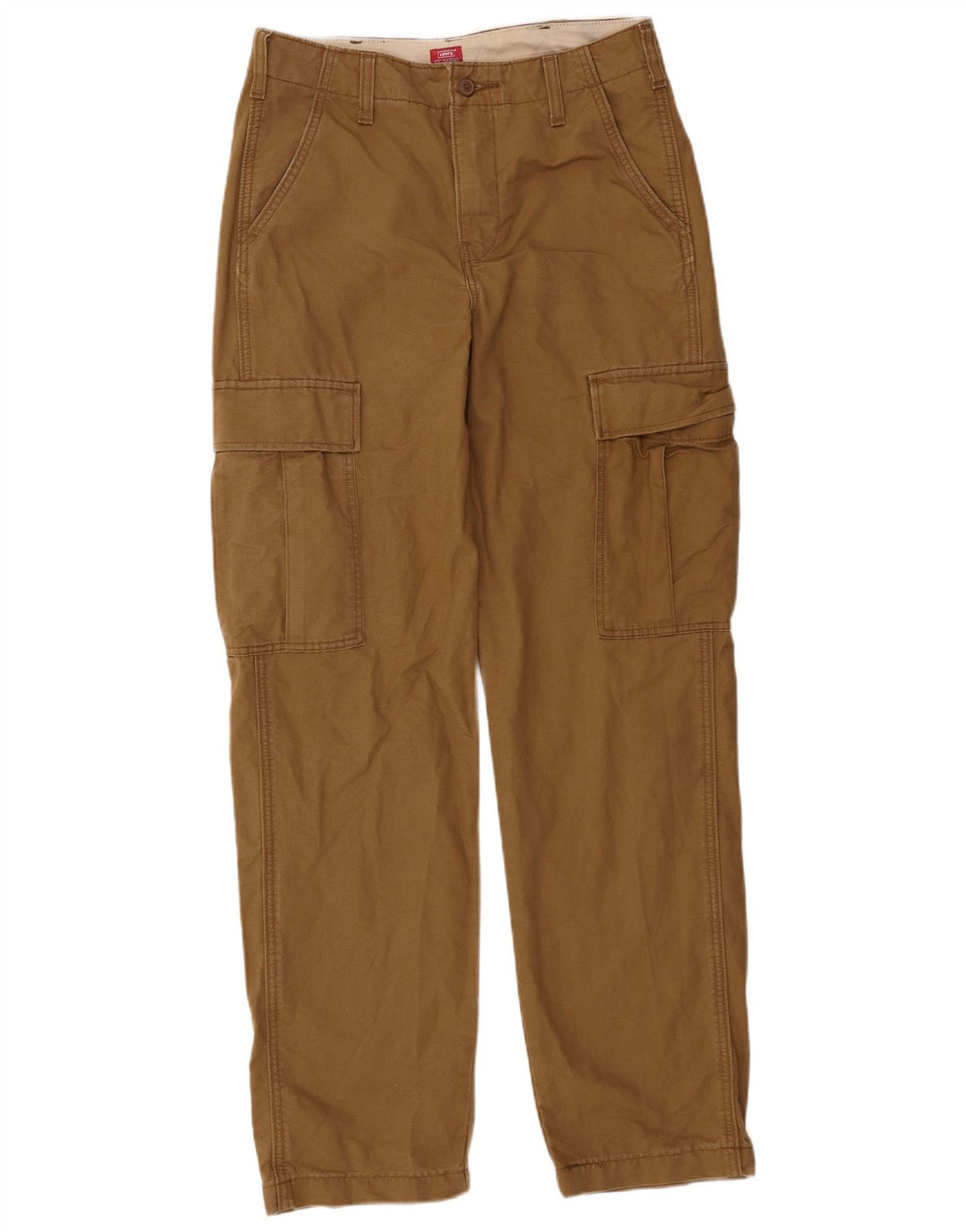 Męskie proste spodnie cargo Levi's W30 L32 Khaki, bawełna