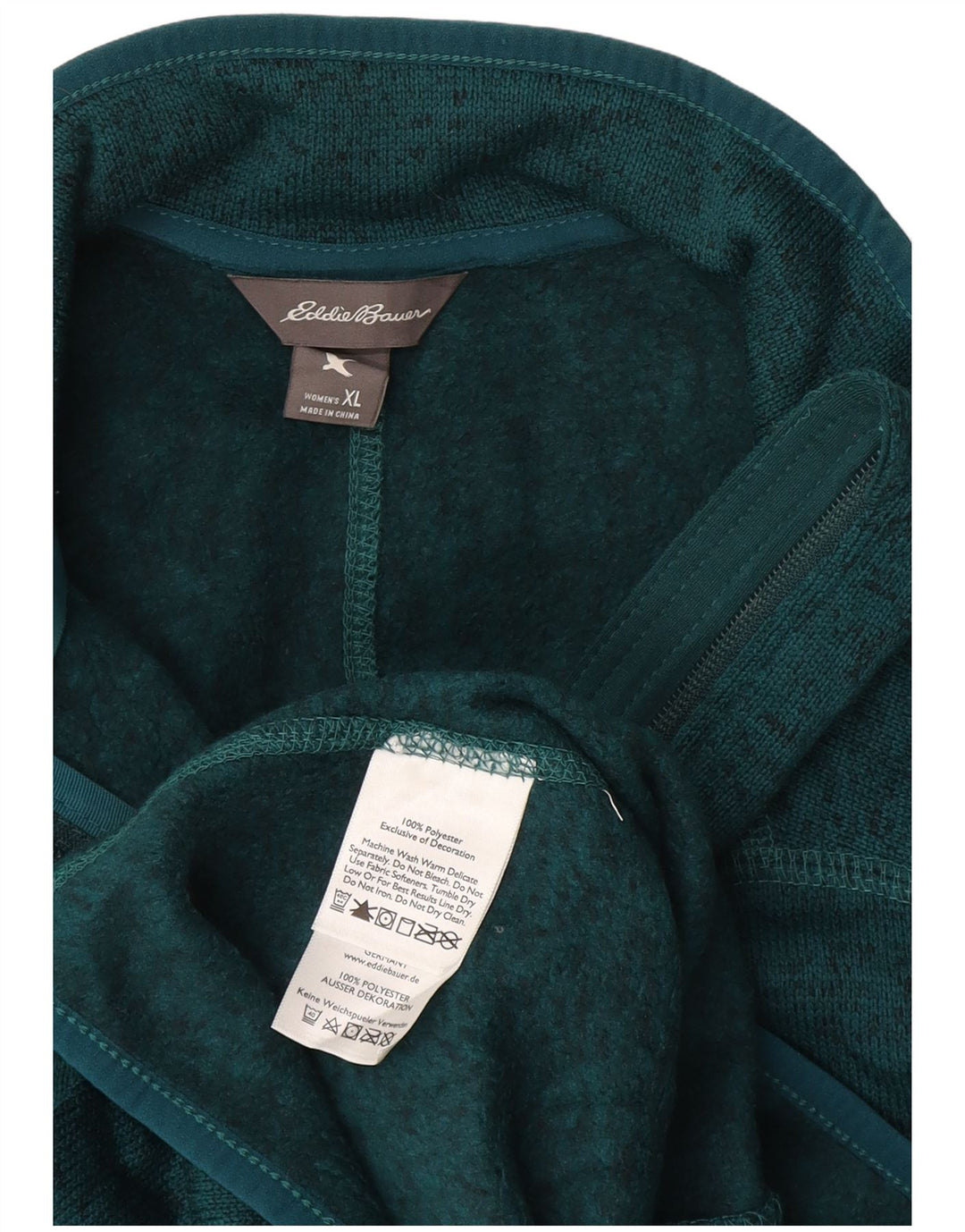 Damska kurtka dresowa EDDIE BAUER UK 18 XL Zielony poliester