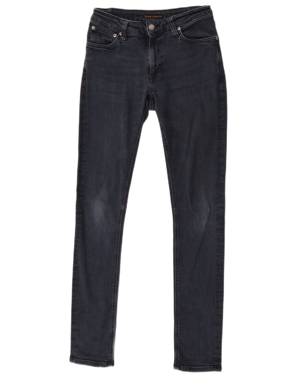 Damskie jeansy Super Skinny Nudie W28 L32 Granatowe, bawełniane