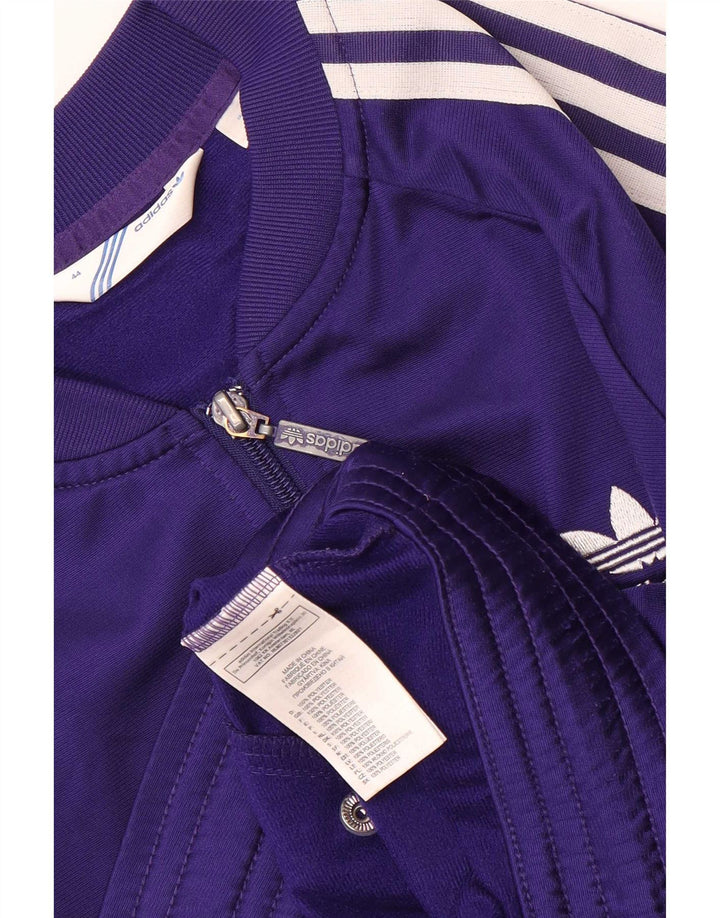 Damska bluza dresowa Adidas Crop Top Jacket IT 44 Średni fioletowy poliester