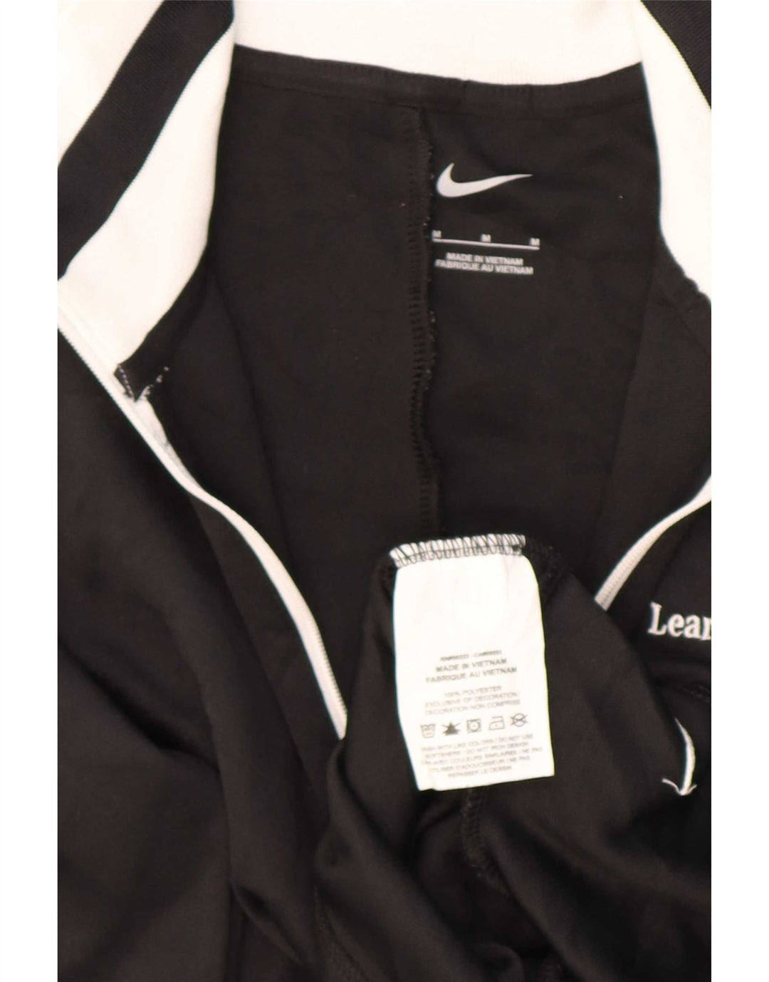 Damski dres Nike z grafiką i zamkiem błyskawicznym, UK 12, średni czarny