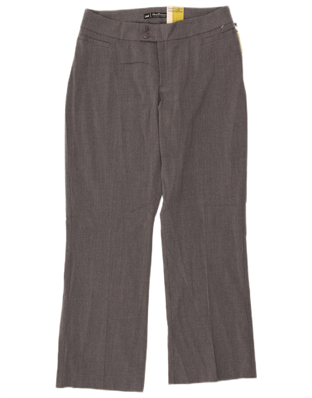 Damskie proste spodnie LEE US 10 Large W31 L28 Szary poliester