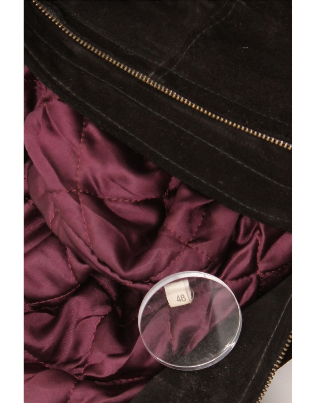 Vintage męska zamszowa kurtka bomber IT 48 średni brąz