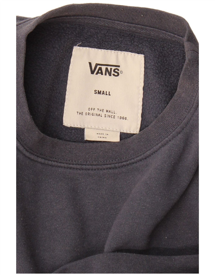 VANS Mens Loose Fit Graphic Sweatshirt Jumper Small Navy Blue