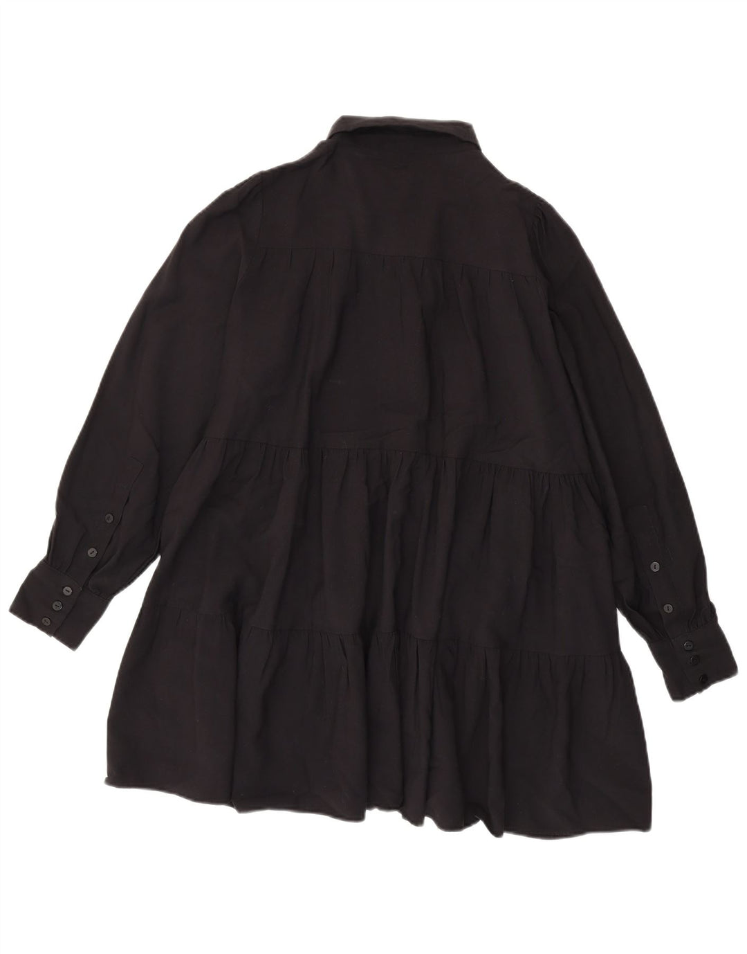 Damska wielowarstwowa sukienka oversize Zara UK 10 Small, czarna wiskoza
