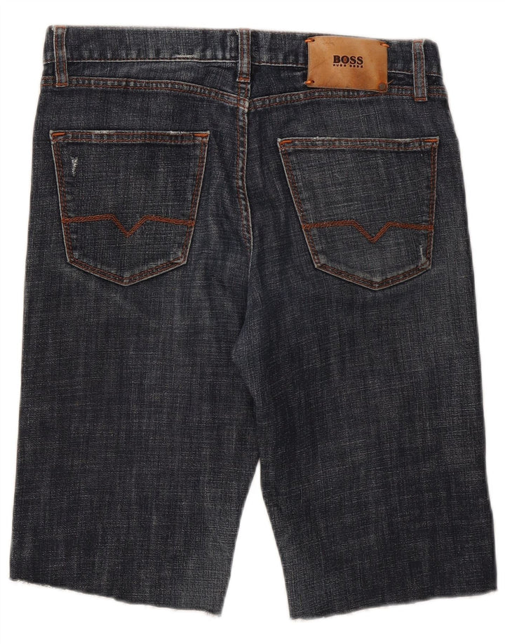 Męskie spodenki jeansowe Hugo Boss W30 średni niebieski