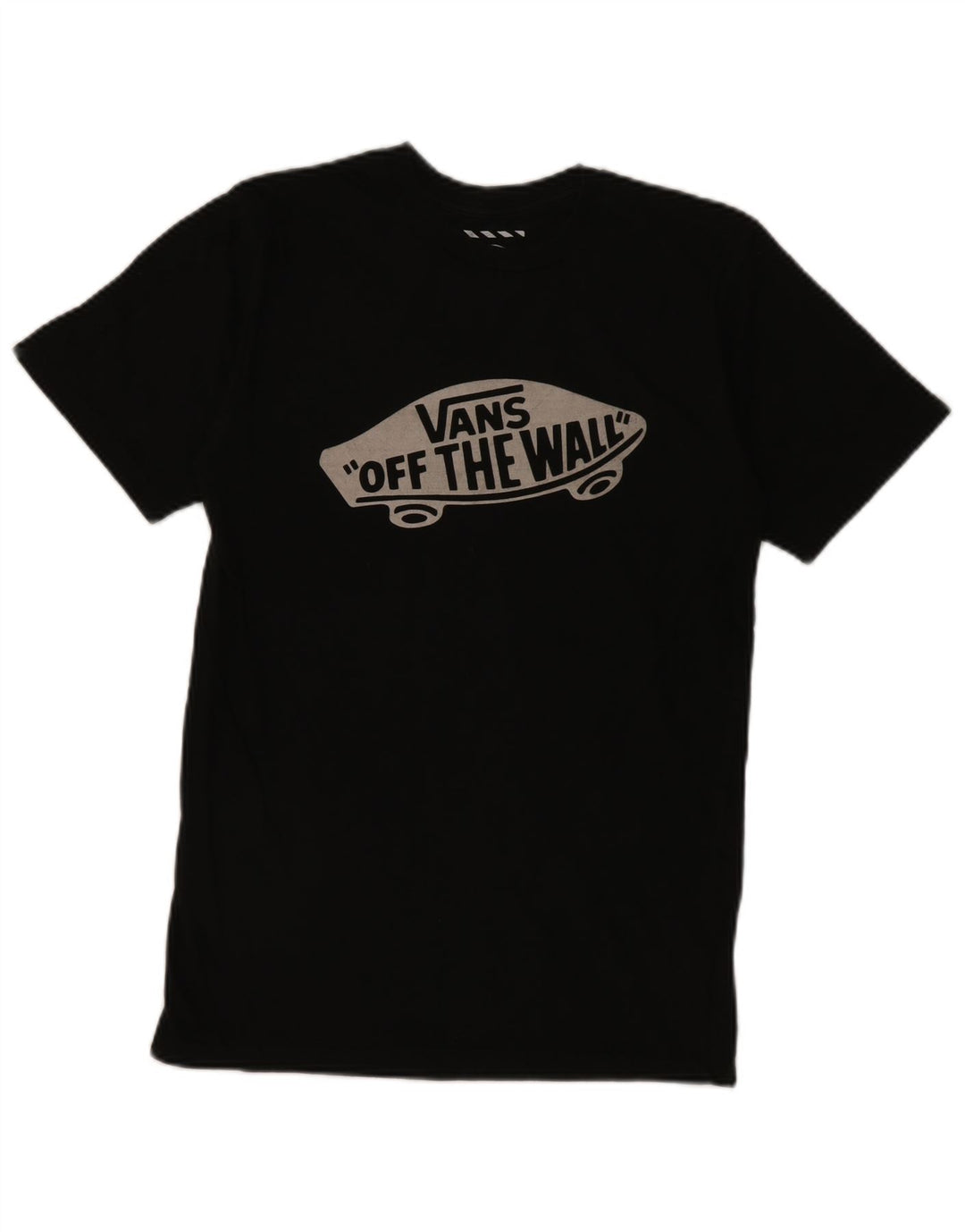 Męski T-shirt z grafiką Vans o dopasowanym kroju, mały, czarny, bawełniany