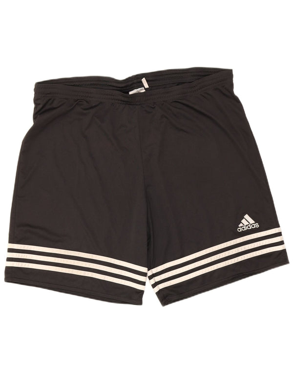Męskie spodenki sportowe Adidas Climalite, duże, czarne, poliestrowe