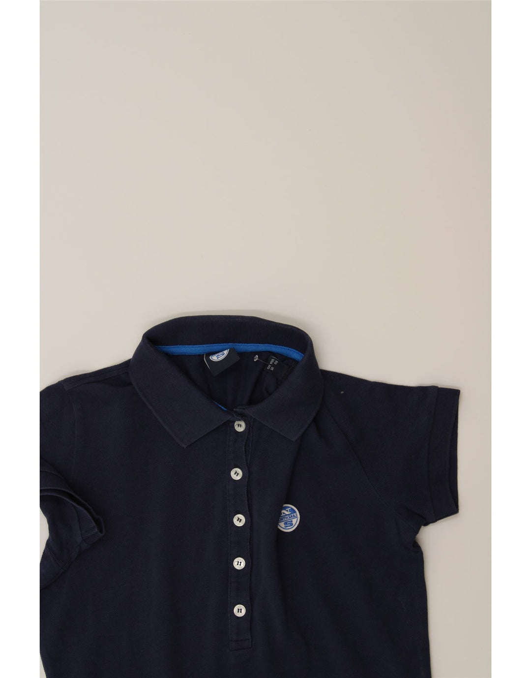 NORTH SAILS Womens Polo Shirt UK 2 2XS Navy Blue Vintage North Sails and Second-Hand North Sails from Messina Hembry 