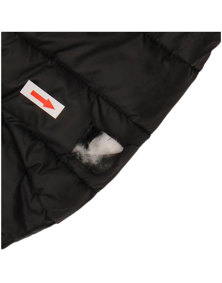 Męska ocieplana kurtka z kapturem ELLESSE UK 40, duża, czarna, poliestrowa