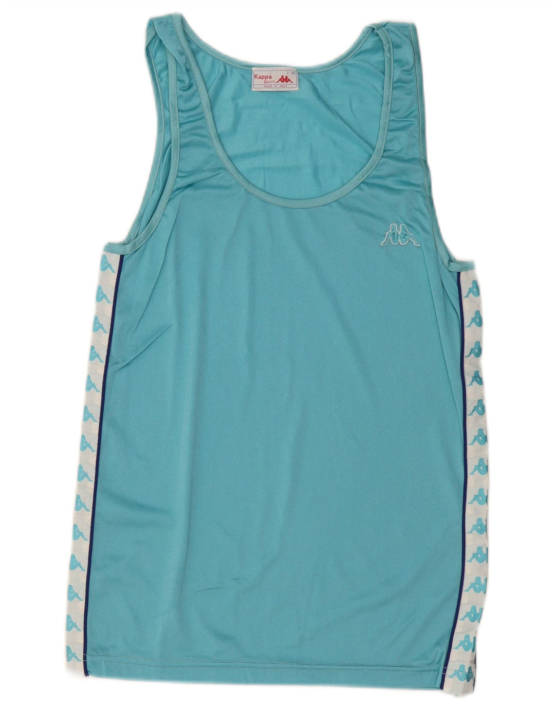 Męska kamizelka z grafiką KAPPA IT 46 Mały niebieski poliamid z blokami kolorów