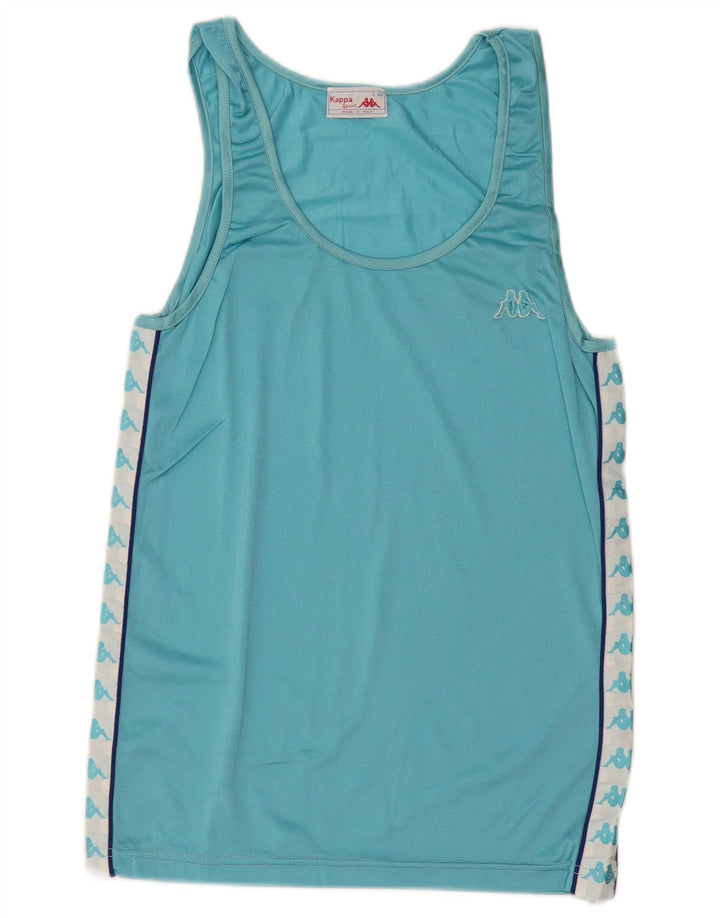 Męska kamizelka z grafiką KAPPA IT 46 Mały niebieski poliamid z blokami kolorów