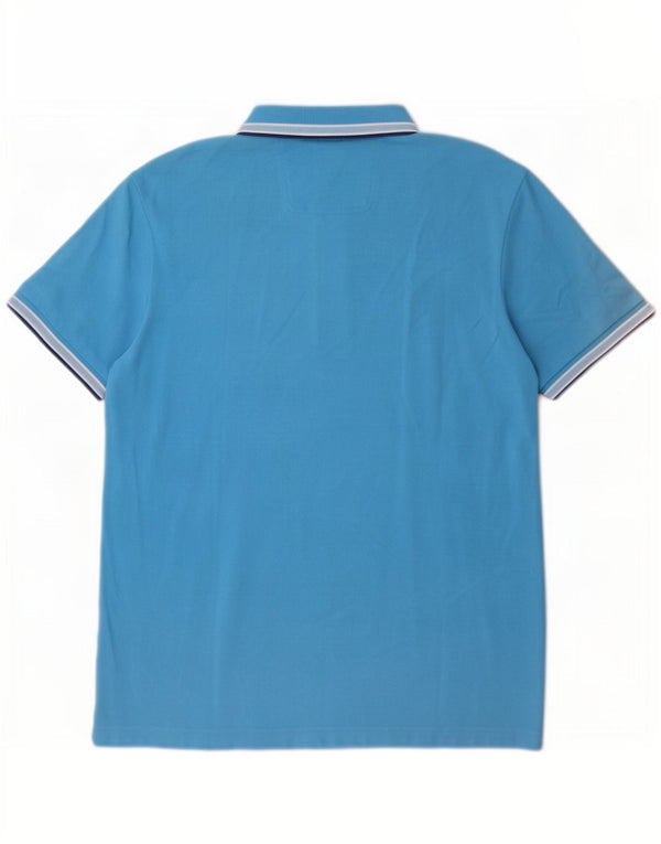 Męska koszulka polo Hugo Boss 2XL, niebieska, bawełniana