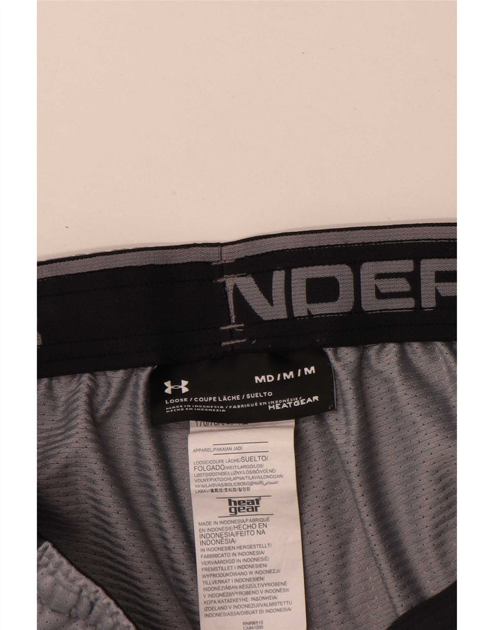 Męskie spodenki sportowe Under Armour o luźnym kroju, średnioszare, poliestrowe, sportowe