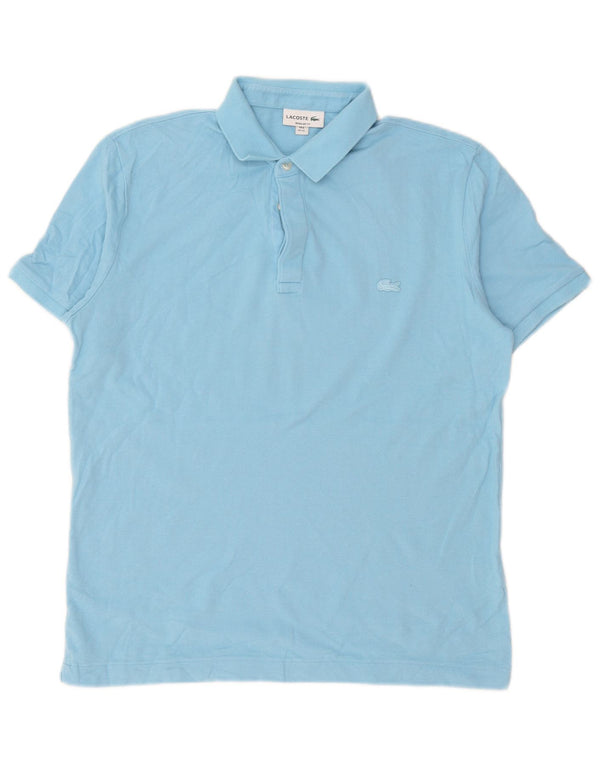 Męska koszulka polo Lacoste o regularnym kroju, rozmiar 6 XL, niebieska, bawełniana