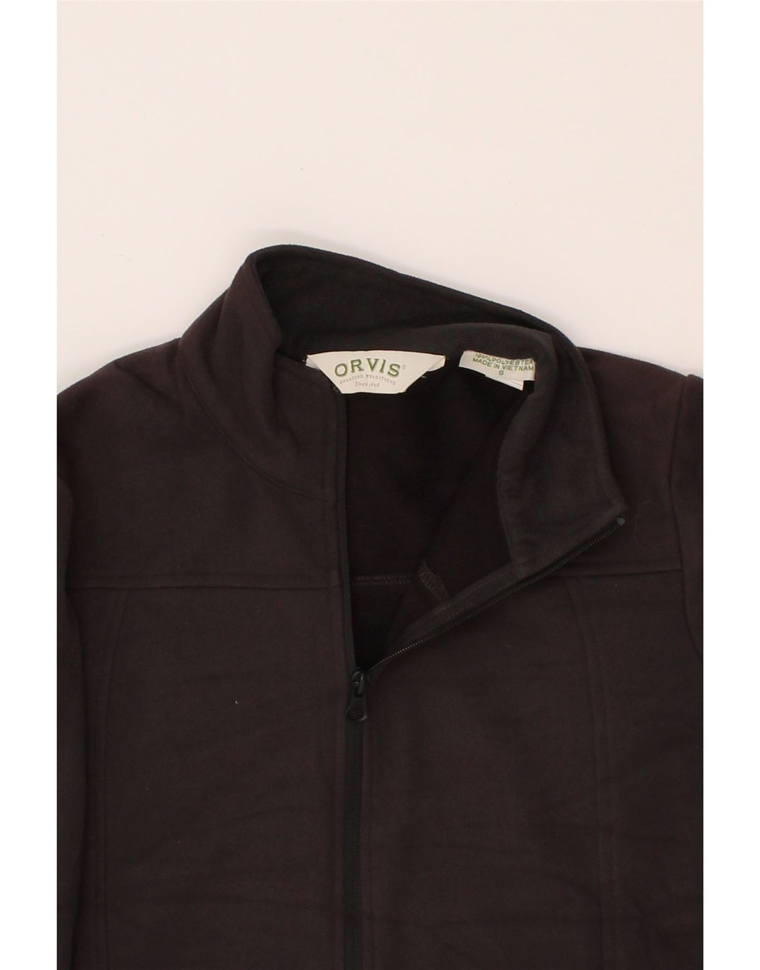 ORVIS Womens Tracksuit Top Jacket UK 10 Small Grey Polyester Vintage Orvis and Second-Hand Orvis from Messina Hembry 