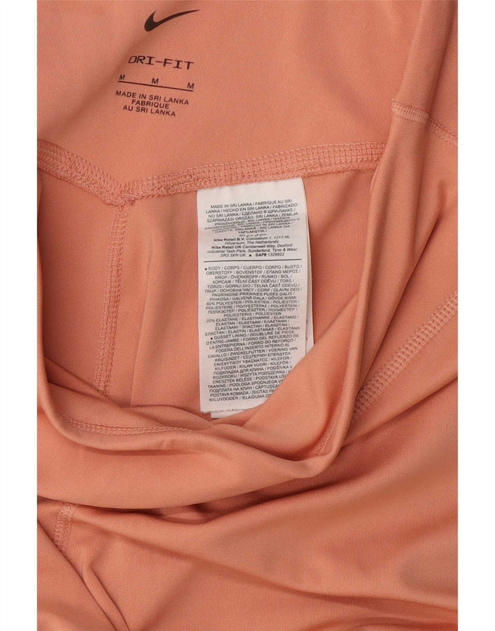 Damskie legginsy Nike Dri Fit UK 14, średni pomarańczowy poliester