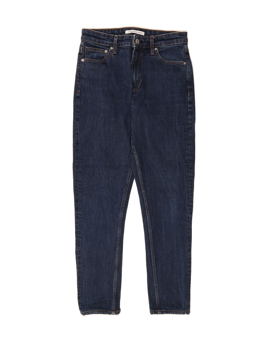 CALVIN KLEIN Womens Slim Jeans W27 L26 Navy Blue Cotton Vintage Calvin Klein and Second-Hand Calvin Klein from Messina Hembry 