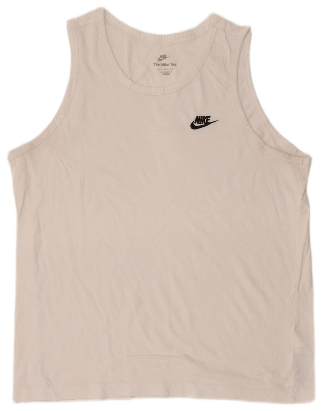 Męska kamizelka Nike, duża, biała, bawełniana