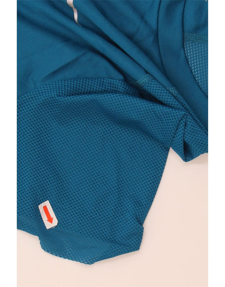 NIKE Mens Running T-Shirt Top Medium Blue Polyester Sports