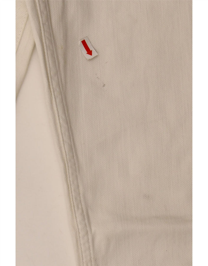 Damskie jeansy slim fit LEE W28 L27 białe