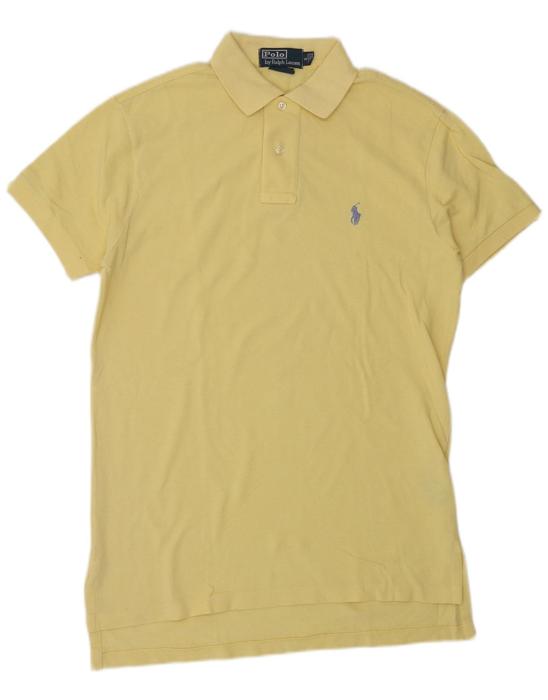 POLO RALPH LAUREN Męska koszulka polo, mała, żółta, bawełniana