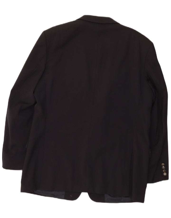 Męska marynarka zapinana na 2 guziki Hugo Boss EU 54 2XL Czarna wełna