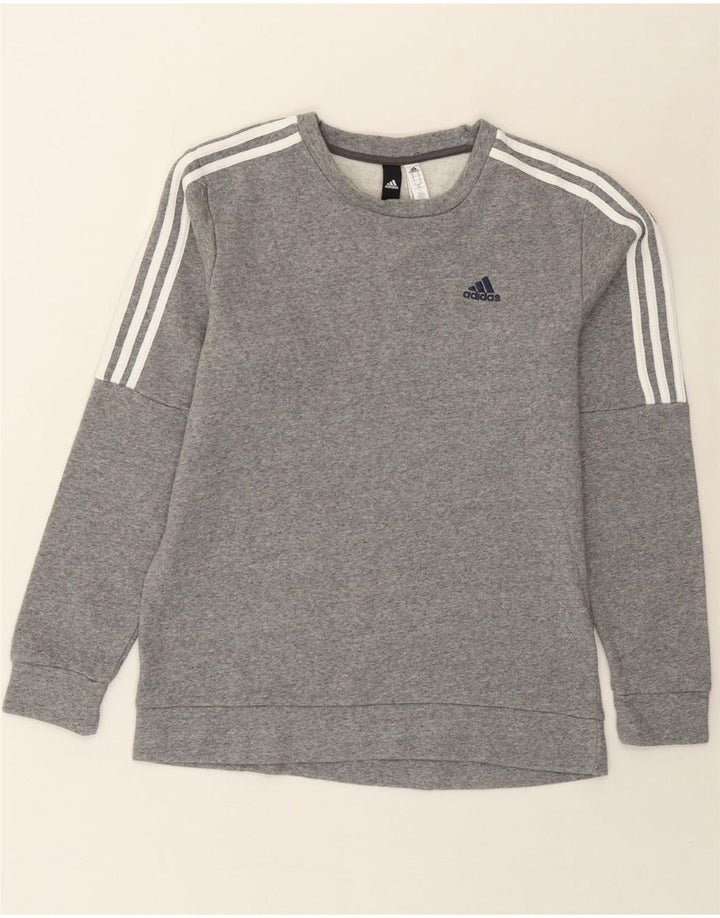 ADIDAS Mens Sweatshirt Jumper Medium Grey Cotton Vintage Adidas and Second-Hand Adidas from Messina Hembry 