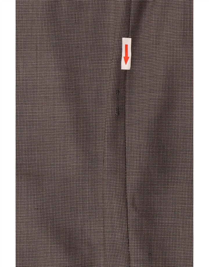 Calvin Klein Mens 3 Button Blazer Jacket UK 42 XL Grey Check Wool