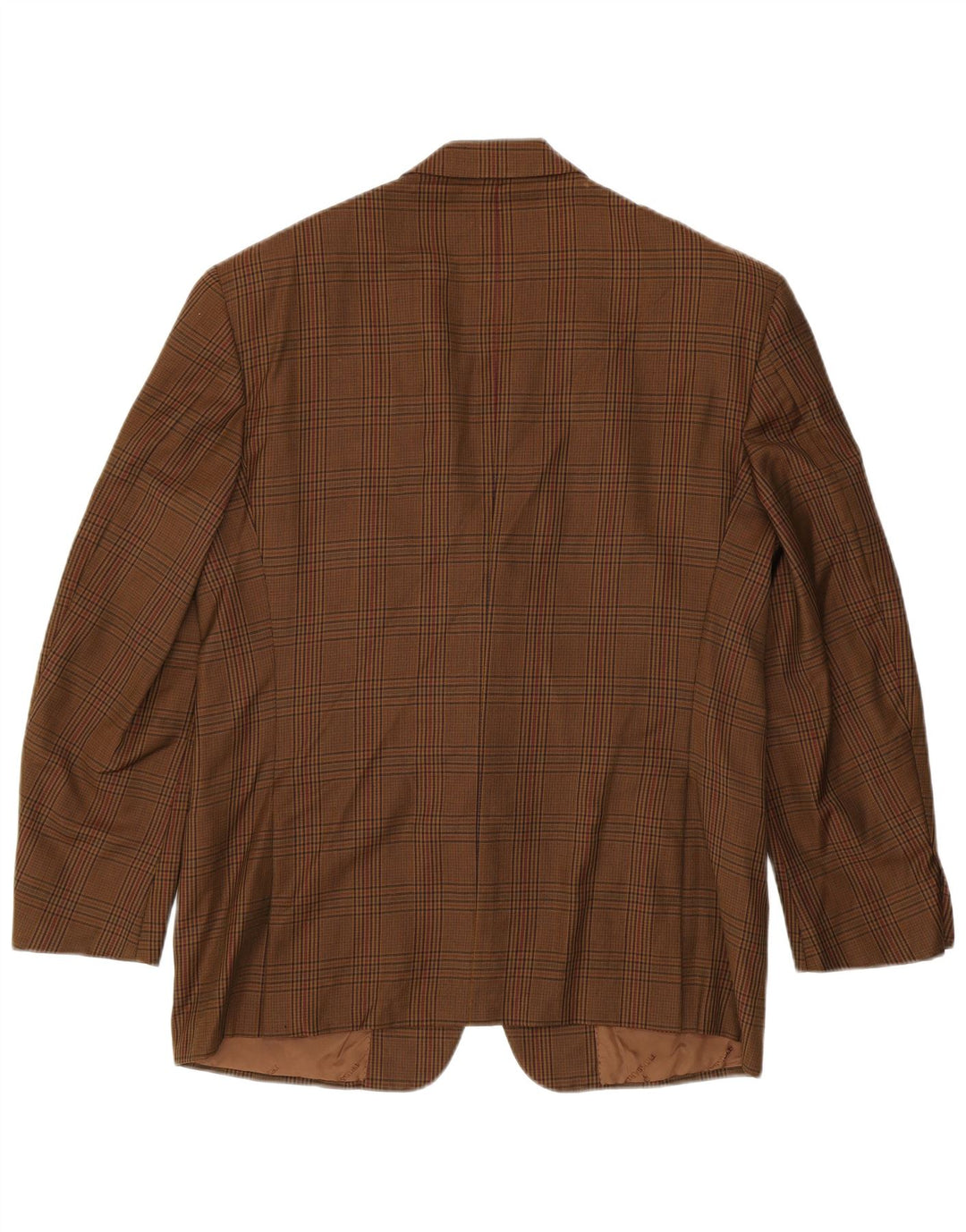 Męska marynarka zapinana na 2 guziki Trussardi IT 52 XL w brązową pepitkę