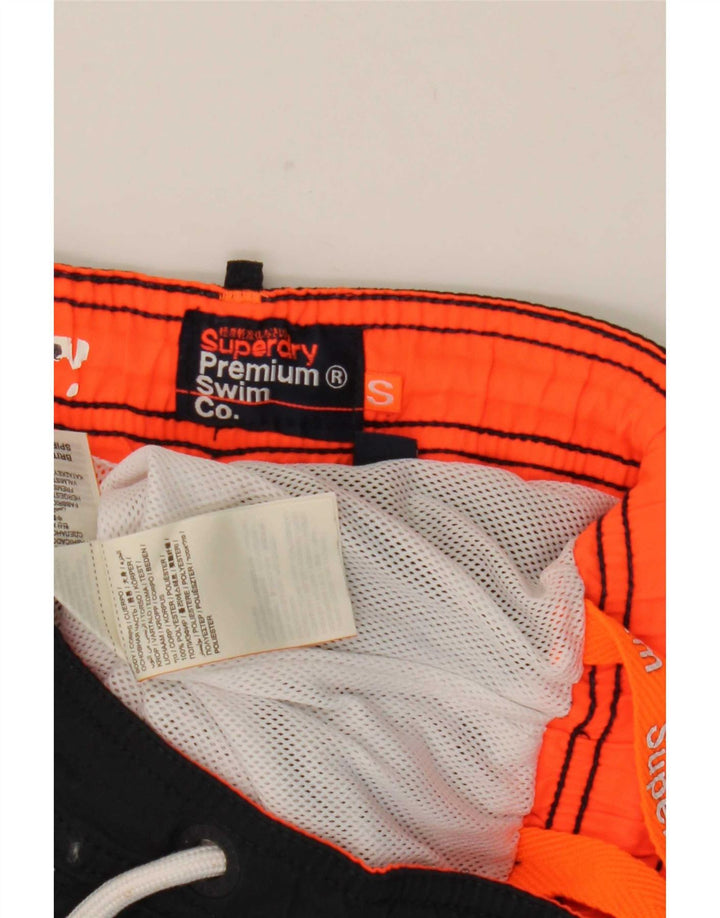 Damskie spodenki kąpielowe Superdry Graphic UK 10, małe, granatowe, poliestrowe