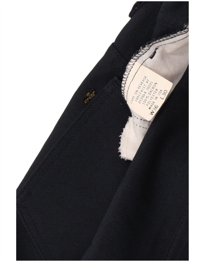 Męskie proste spodnie codzienne LEVI'S W36 L30 Granatowy poliester