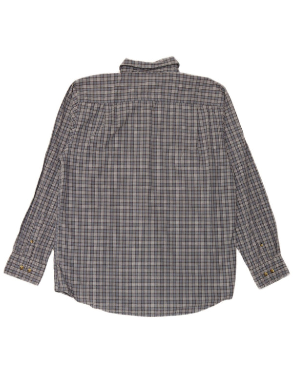 Koszula męska DOCKERS, bawełniana, w średnią niebieską kratkę