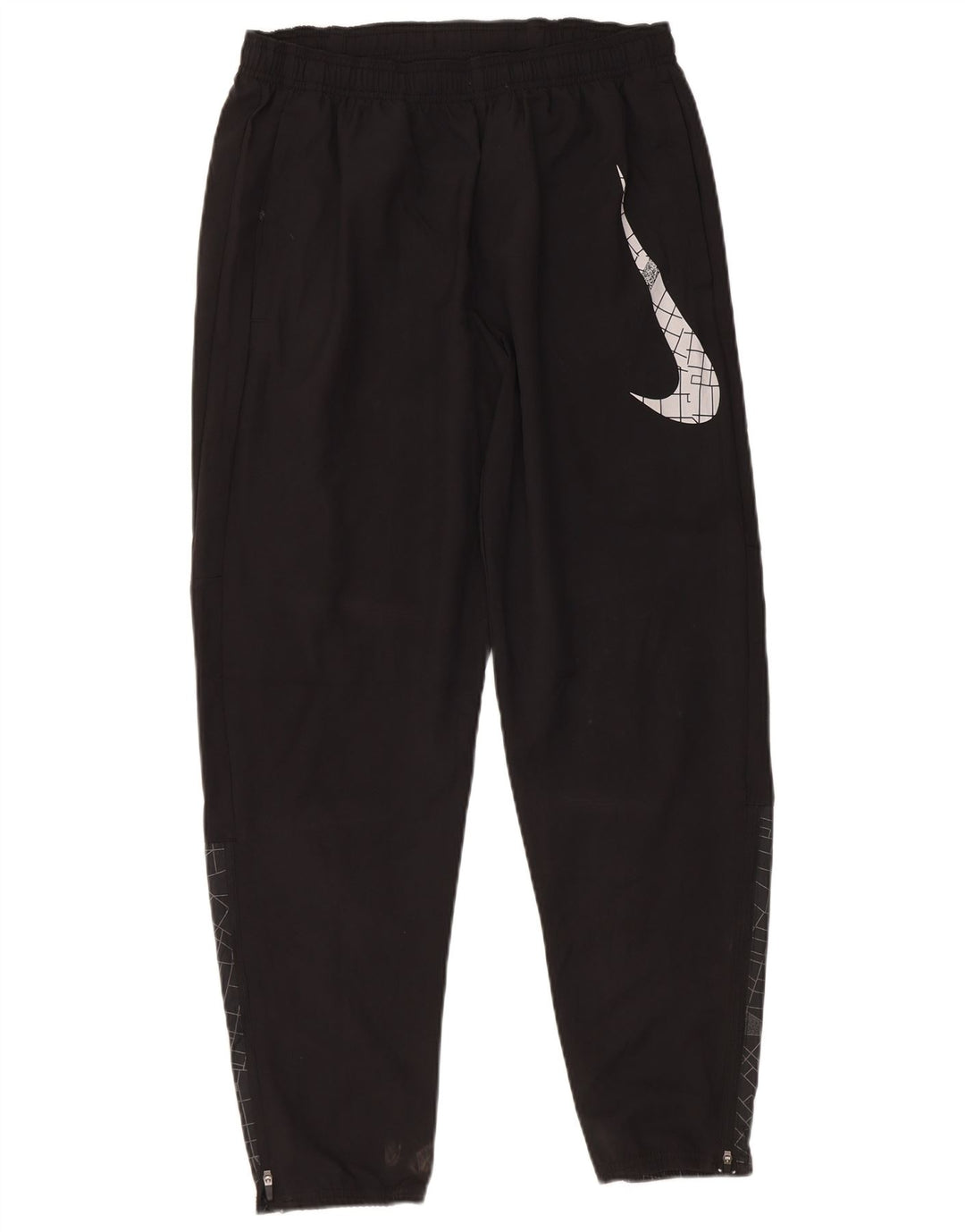 Męskie spodnie dresowe Nike Dri Fit Graphic, średnio czarne, geometryczne