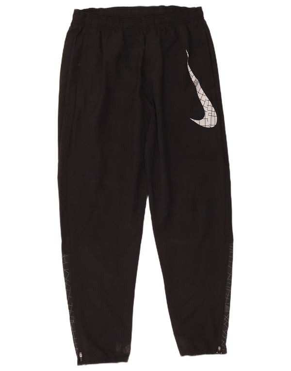 Męskie spodnie dresowe Nike Dri Fit Graphic, średnio czarne, geometryczne
