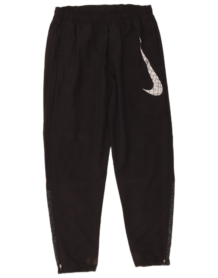 Męskie spodnie dresowe Nike Dri Fit Graphic, średnio czarne, geometryczne