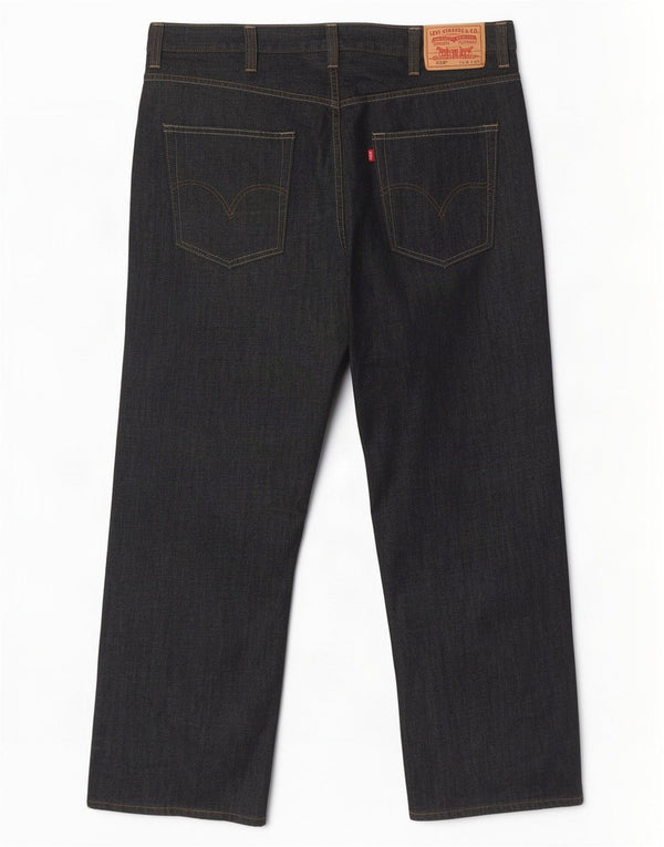Męskie jeansy Levi's 569 o luźnym kroju W38 L32 Szara bawełna