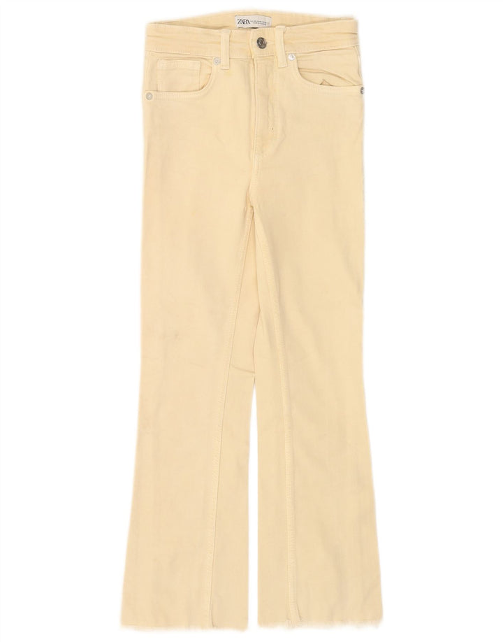 Jeansy damskie Bootcut Zara EU 34 2XS W24 L24 Beżowe