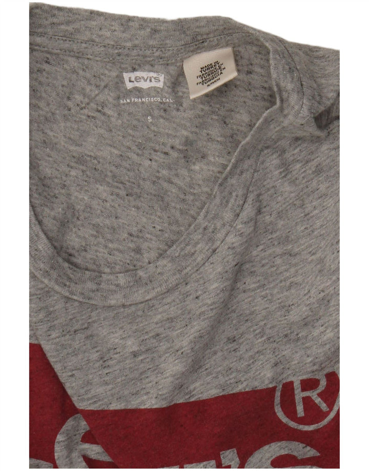 Damska koszulka z grafiką Levi's Top UK 10 Small Grey Flecked