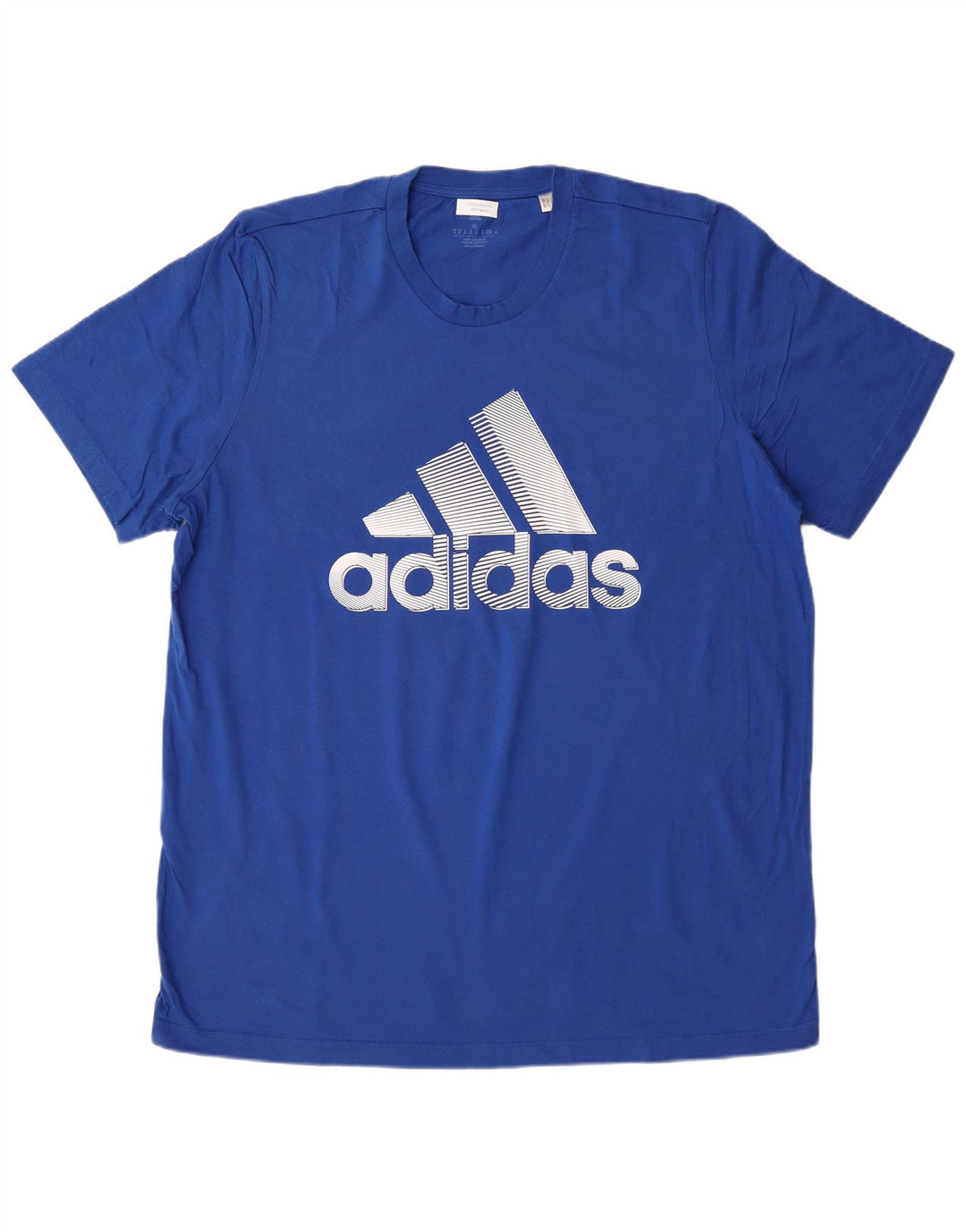 Męska koszulka z grafiką ADIDAS, XL, niebieska, bawełniana