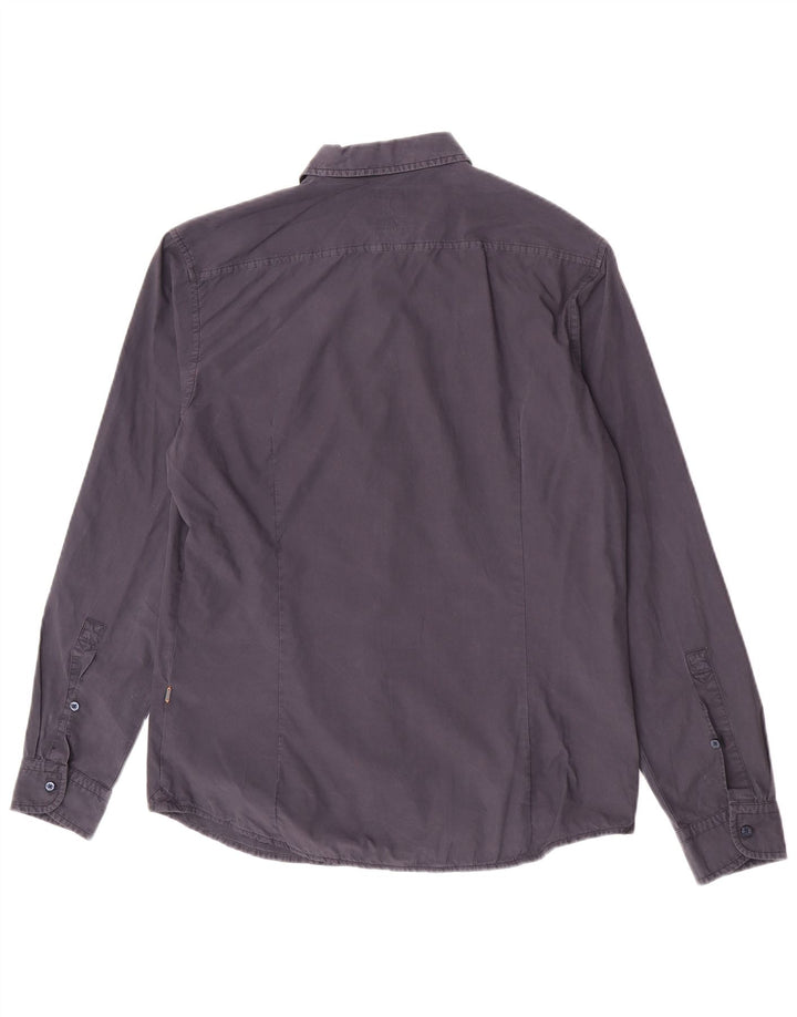 Koszula męska Hugo Boss Slim Fit, duża, granatowa