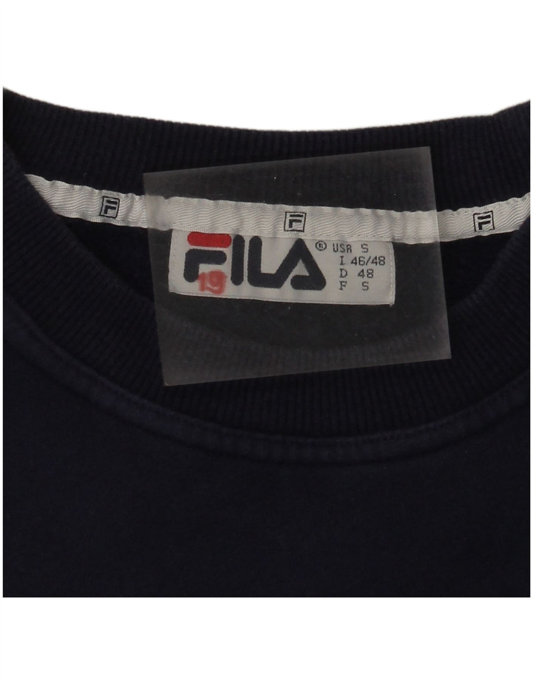 Męska bluza Fila Graphic Jumper IT 46/48 Mały granatowy, blok kolorów