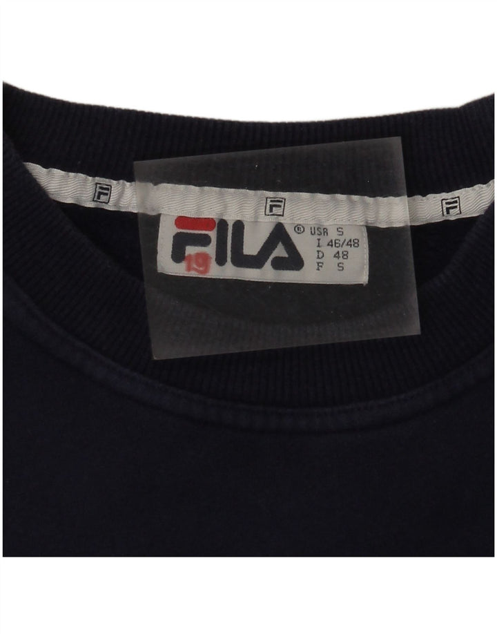 Męska bluza Fila Graphic Jumper IT 46/48 Mały granatowy, blok kolorów