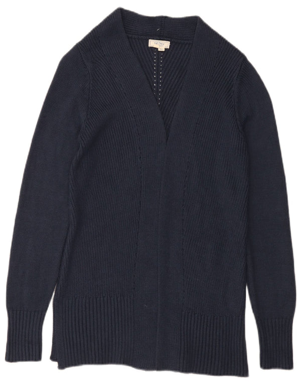 Sweter damski Fat Face z otwartym kardiganem UK 6 XS Granatowy akryl